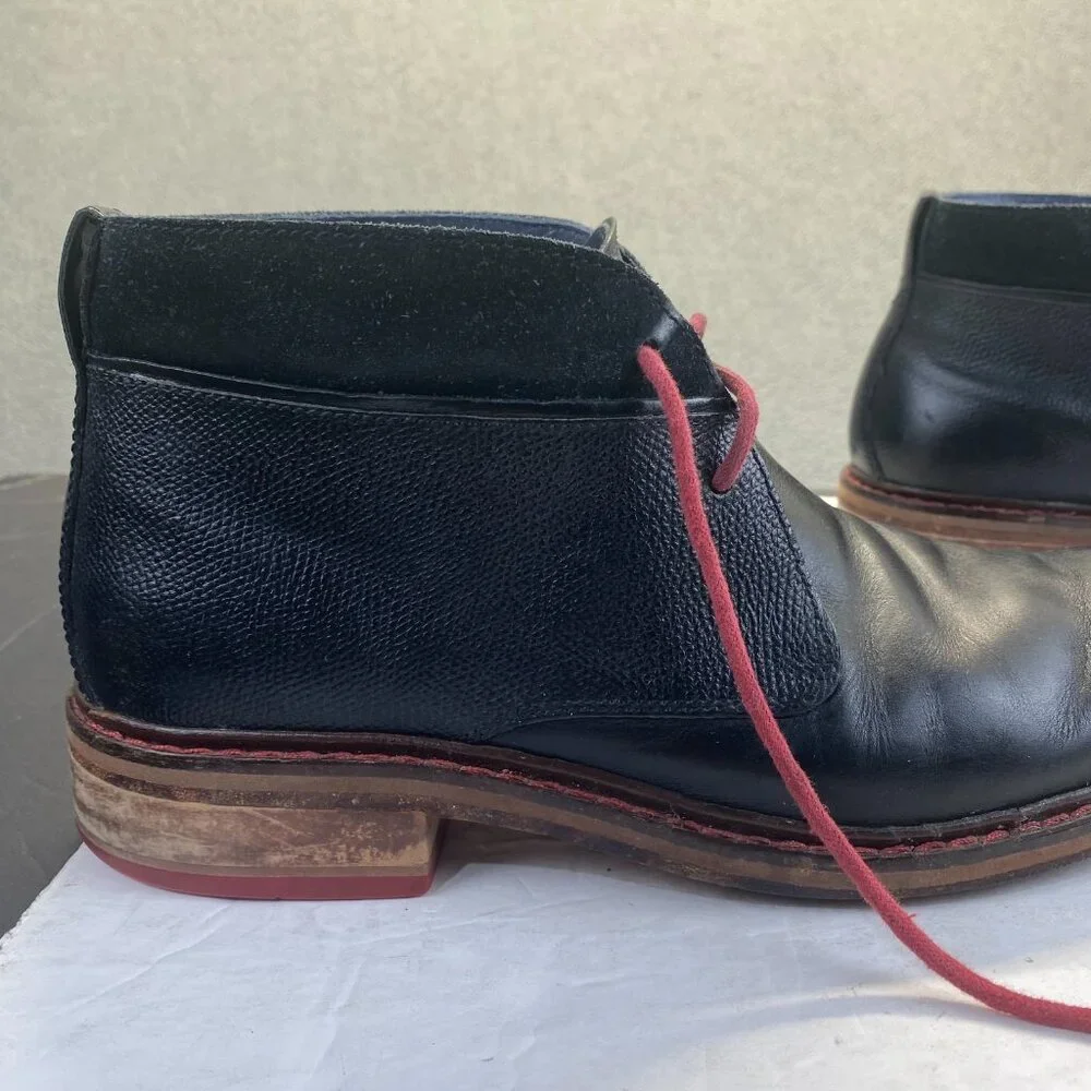 Cole Haan Men's US‎ 10M Black Leather Chukka Desert Ankle Casual Boots C11766